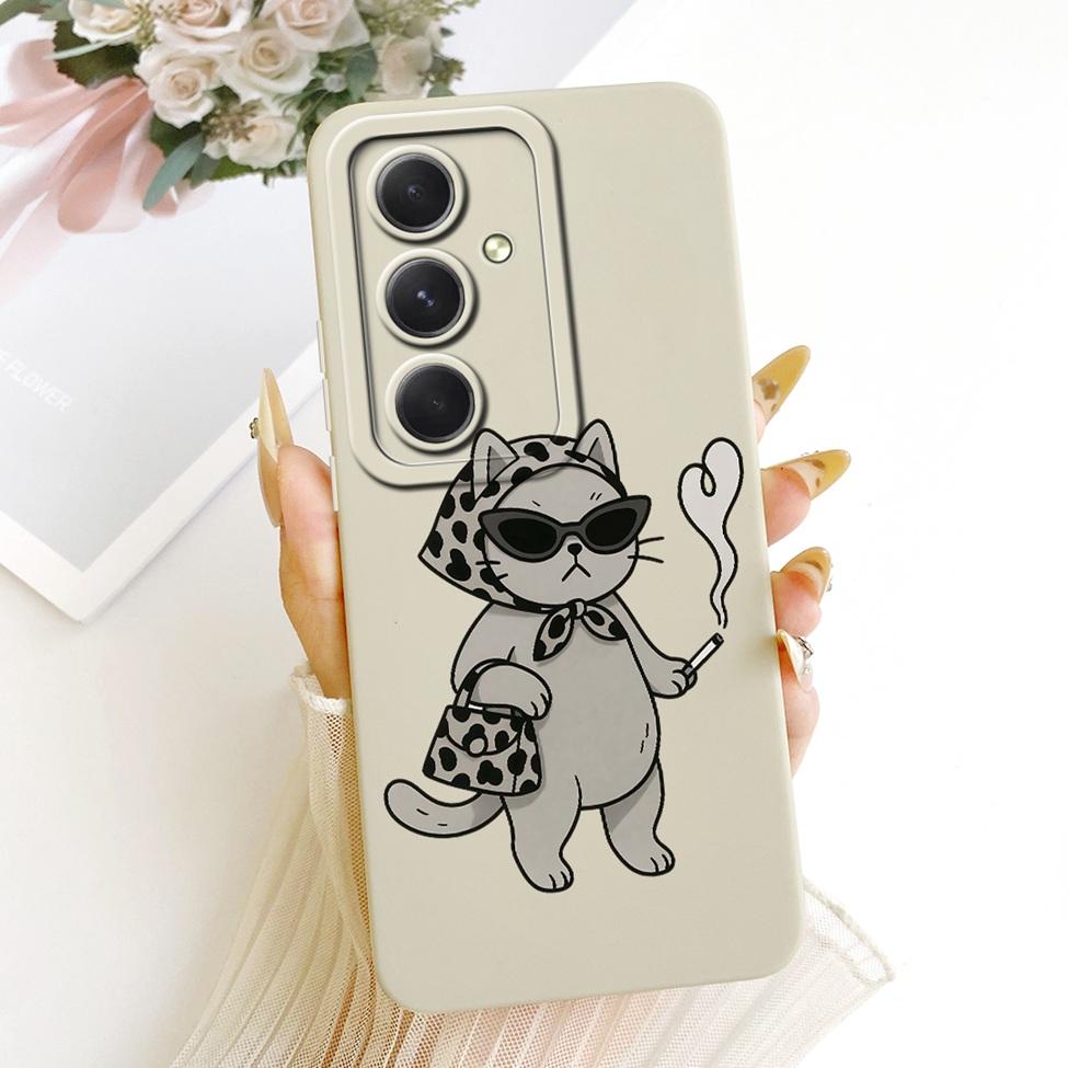 Case For Samsung A55 5G A556V A556B A556E A5560 Casing For Samsung Galaxy A55 5G Cover Silicone Fashion Cartoon Funny Painted