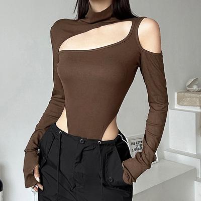 Y2K Summer Women's Sexy Hollow Irregular Tight Jumpsuit