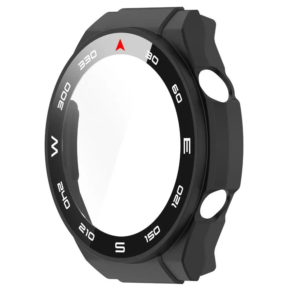

Full Protective Case for Huawei Watch Ultimate Screen Protector Case with Tempered Glass Film Clear for Huawei Watch Ultimate чорний