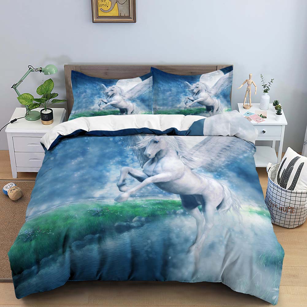Comforter Horses Printed Twin Full Queen King Bedding Comforter Soft For Kids Boys Teens