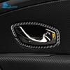 Real Soft Carbon Fiber Sticker For Renault Megane 3 RS 2009 2010 2011 2012 2013 2014 2015 LHD RHD Inner Door Handle Frame