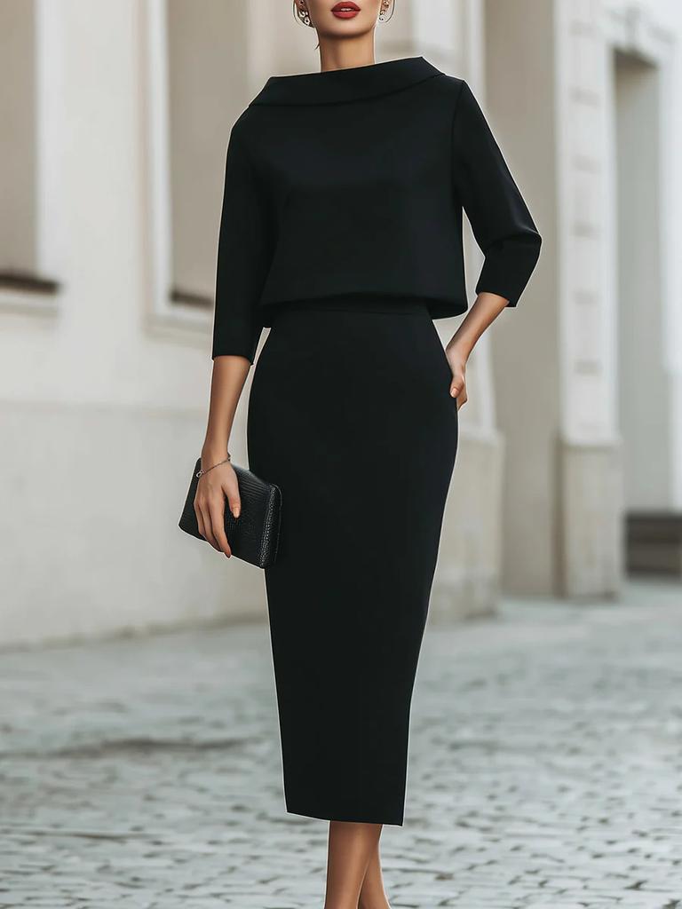 Oversized Sexy Bodycon Dress and Top Set - New Arrivals for