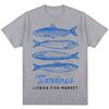 Funny Fish Market Print T-shirt Kawaii Fashion Men Women Harajuku High Quality T Shirts Loose Cotton Casual Summer T Shirt