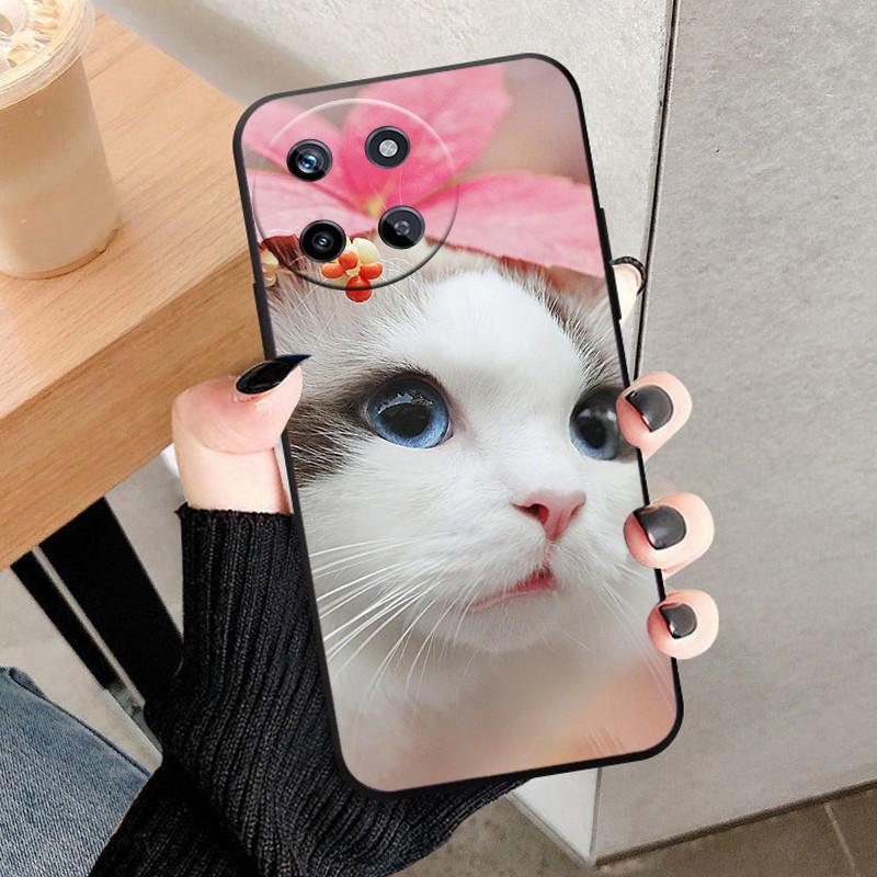 For Realme 11 4G Case Cat Fashion Silicone TPU Capa Fundas For Realme 11 4G Painted Lovely Realme11 Soft Cover Protective Capa