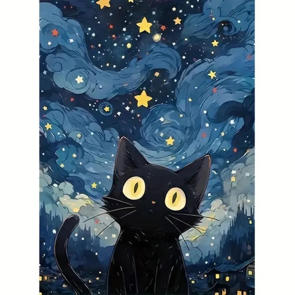 

Star Cat Design Full Diamond Painting DIY Handmade Diamond Painting Mosaic Diamond Painting Gift