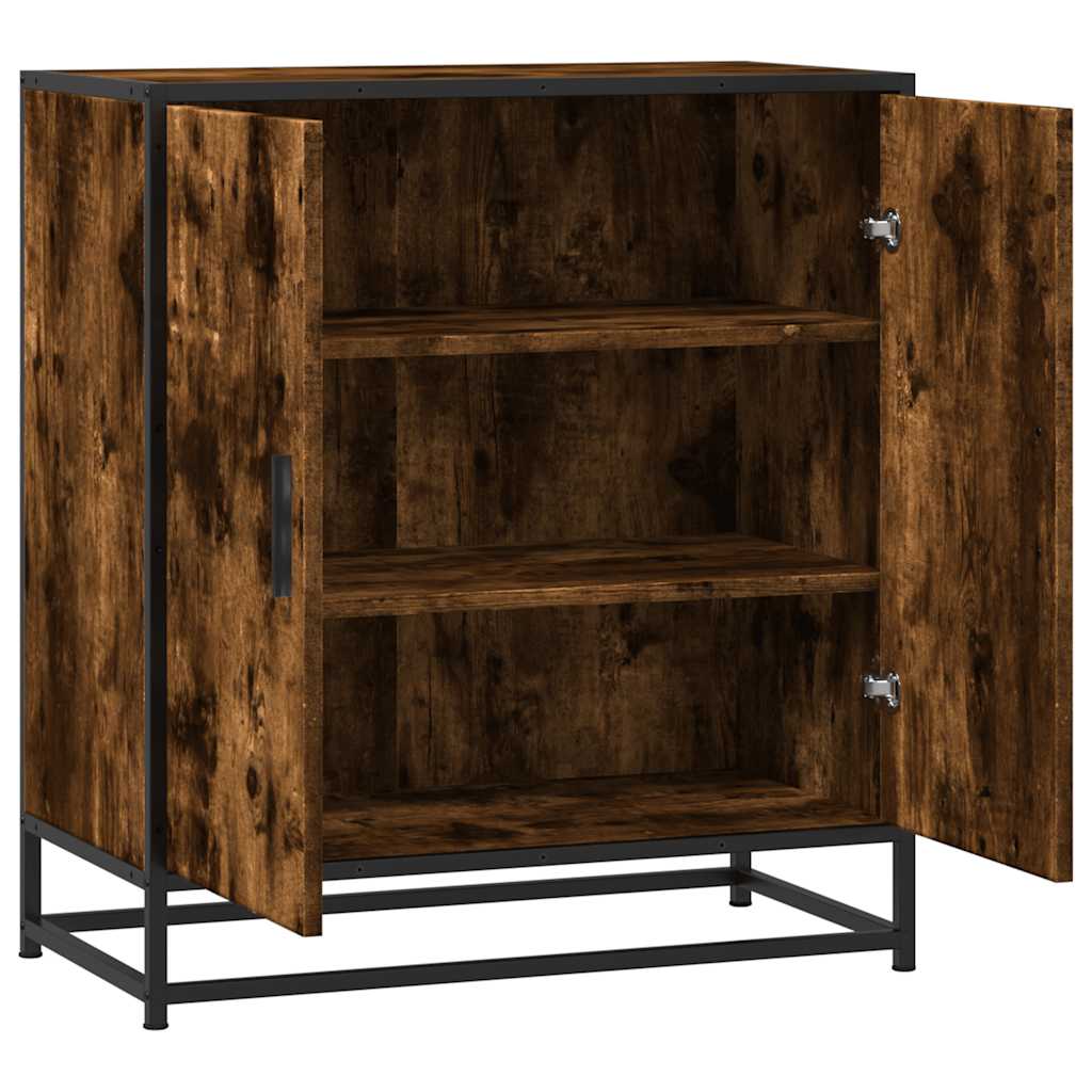 Vidaxl Cabinet, Smoked Oak, 68X35X76 Cm, Wood-Based Material