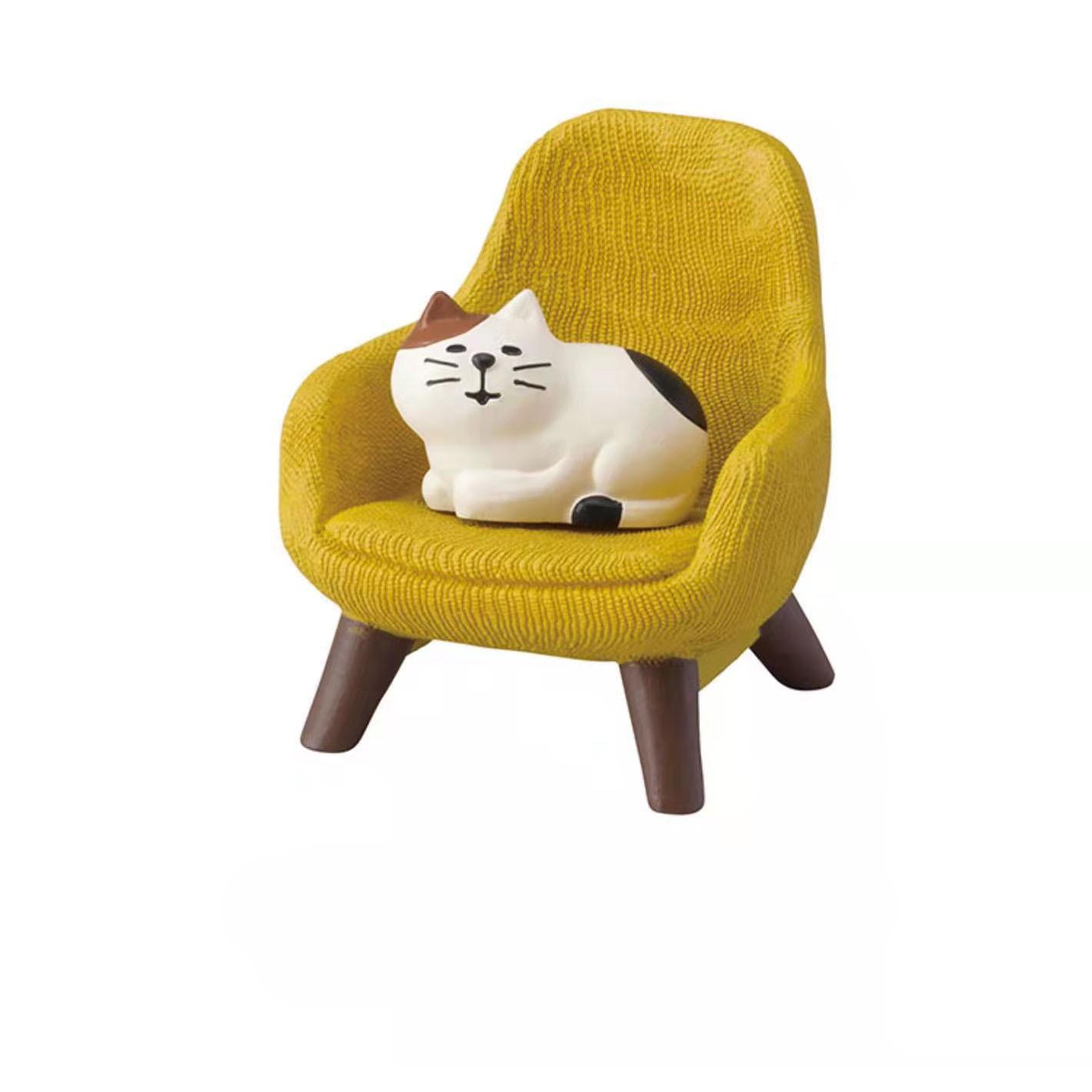 

Chair Resin Craft Ornament One Size жовтий