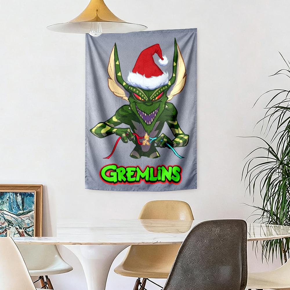 Gremlins Vintage Tapestry Handmade Look Suitable For Balcony Living Room Studio Wall Multipurpose Boho Decor Gift For New Home