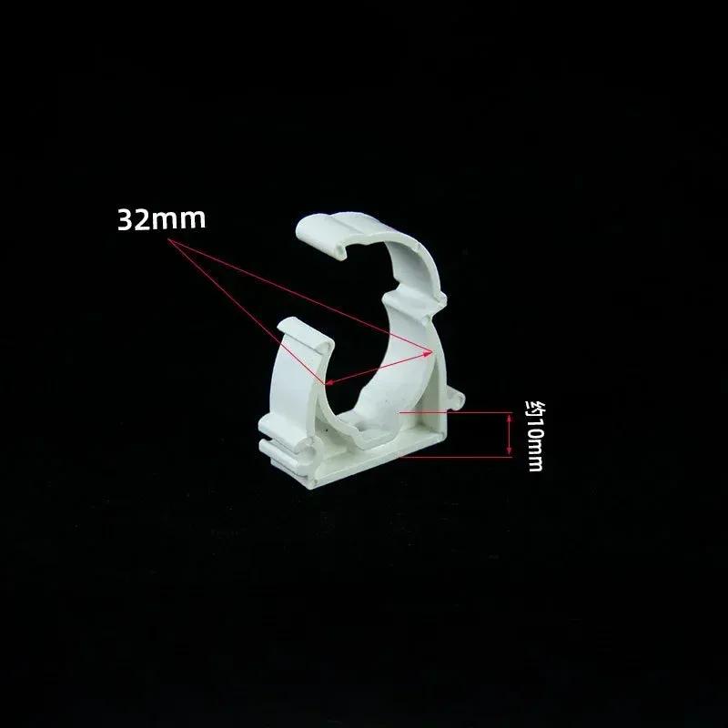 20pcs Plastic PPR Clamp Holder For Water Pipe Tube Fittings With Cover Diameter 16mm 20mm 25mm 32mm