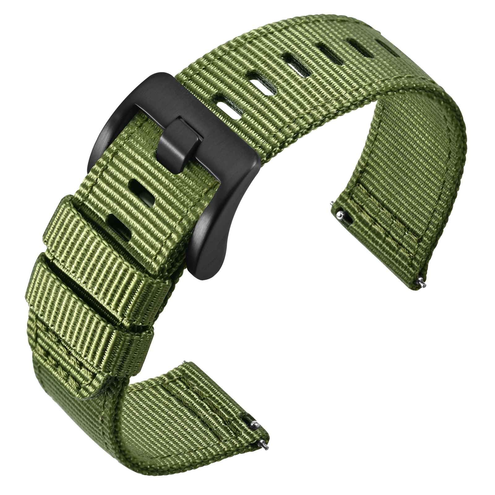 

[ANNEFIT] Нейлоновый ремешок для часов Military Watch Remezzo 20 мм, ремешок из двух частей из нейлона, быстросъемный, армейский, с пряжкой зеленого и черного цвета