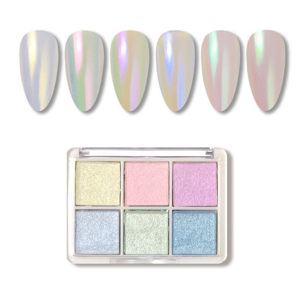 Vylepšení nehtů Manikúra Dekorace Aurora Prášek Magické Zrcadlo Prášek Pevný Zlatý Prášek