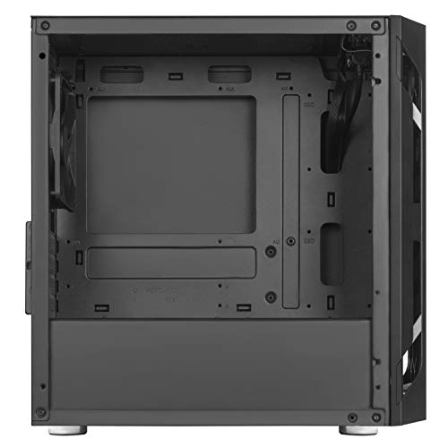 Silver Stone FARA Serie Tempered Glass Mid-Tower Micro-ATX Gehäuse SST-FAH1MB-G