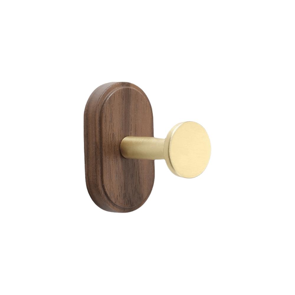 Solid Wood Wall Mount Hook No Drilling Wood Hook Space Saving Suction Cup Hook  Bathroom Storage