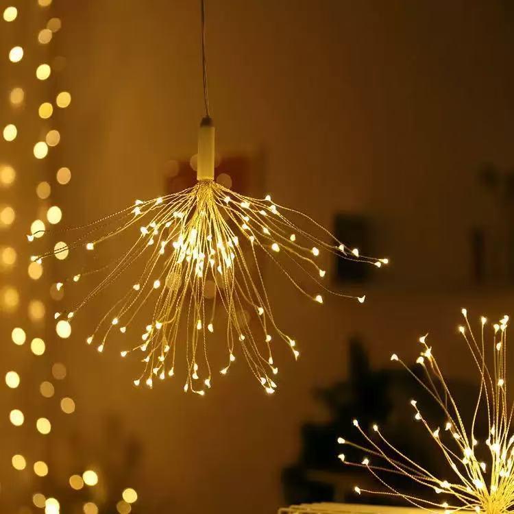 Solar Firework Light Strip for Christmas Courtyard Decoration