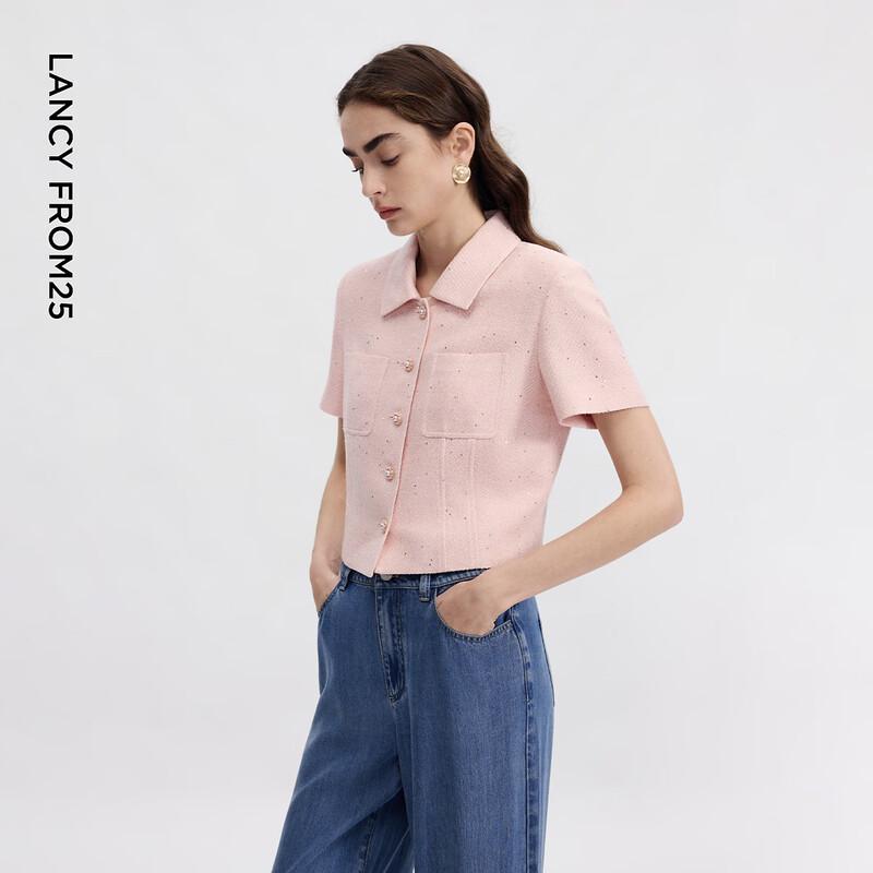 Lancy Damen Revers Kurzarm Jacke