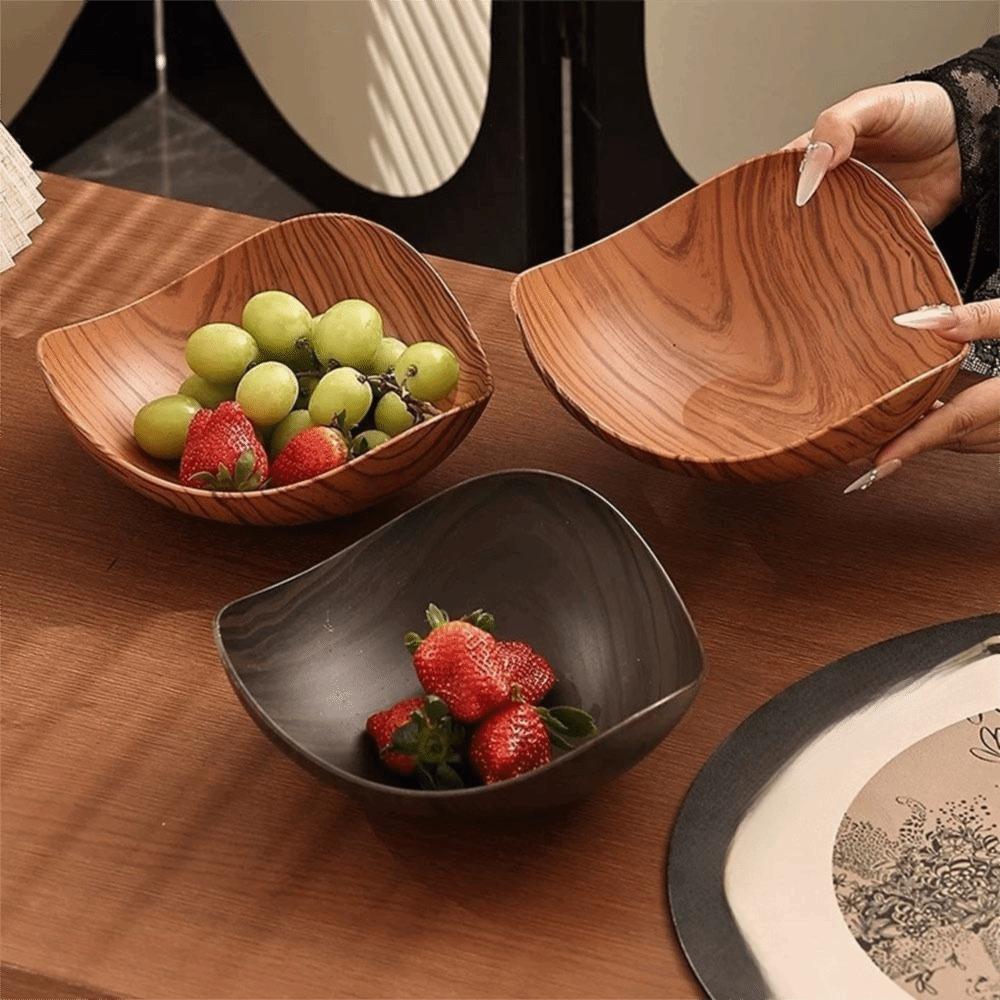 Japanese Plastic Dining Plate Fruit Tray Dish Desktop Snack Picnic Plate  Household Desktop Storage
