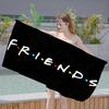 Hot Sale Friends TV Show Microfiber Blanket Quick Drying Beach Towels Oversized Printing Super Absorbent Pool Towel Blanket