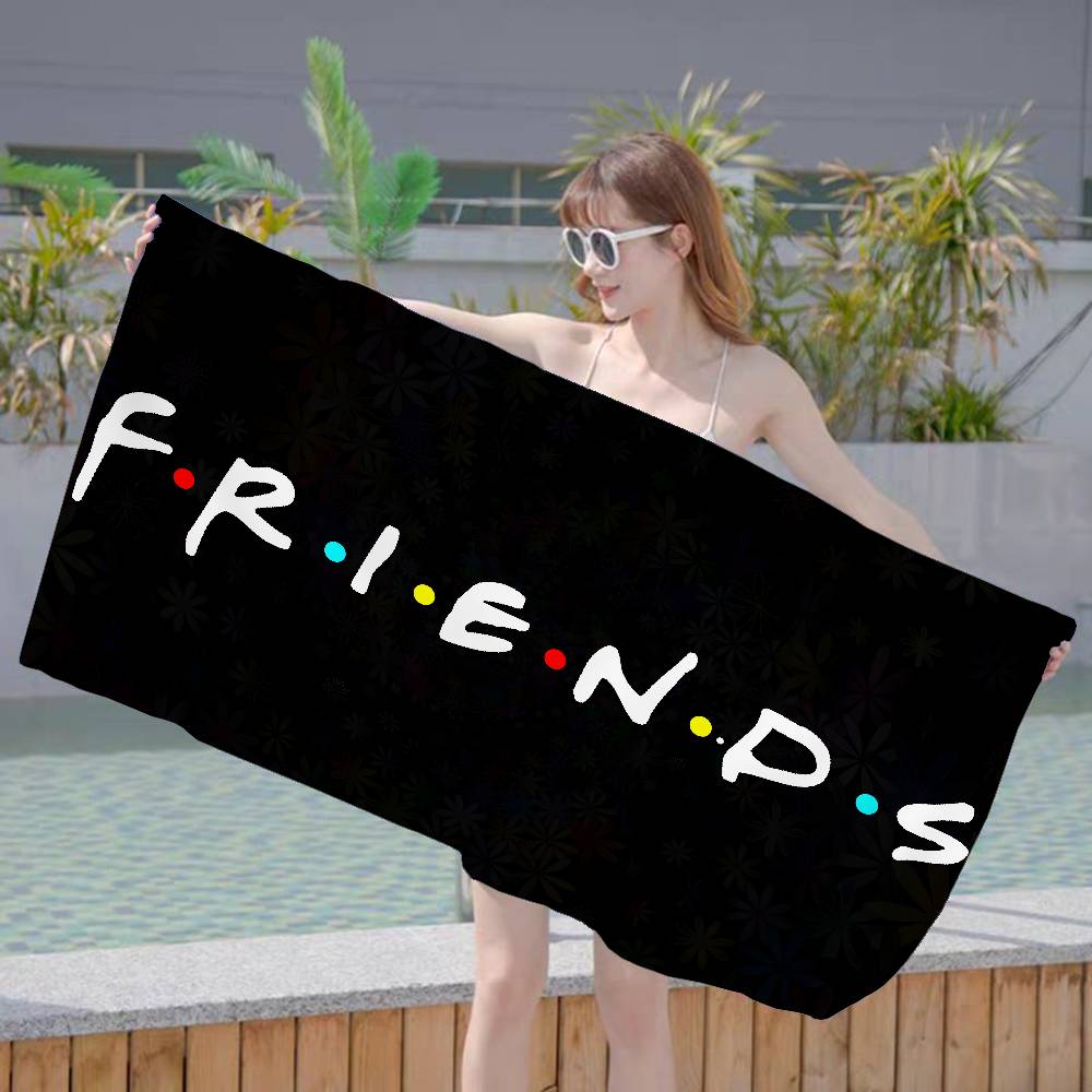 Hot Sale Friends TV Show Microfiber Blanket Quick Drying Beach Towels Oversized Printing Super Absorbent Pool Towel Blanket
