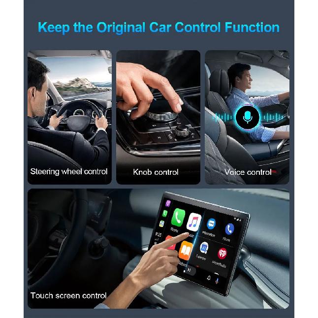 TIMEKNOW Wireless CarPlay Android Auto Adapter Wireless Car play Ai Box USB Dongle For Apple Iphone Android Phone Auto Connect