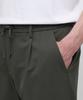 Musinsa Standard Lightweight Wide Drawstring Banded Crop Slacks [Dusty Khaki]