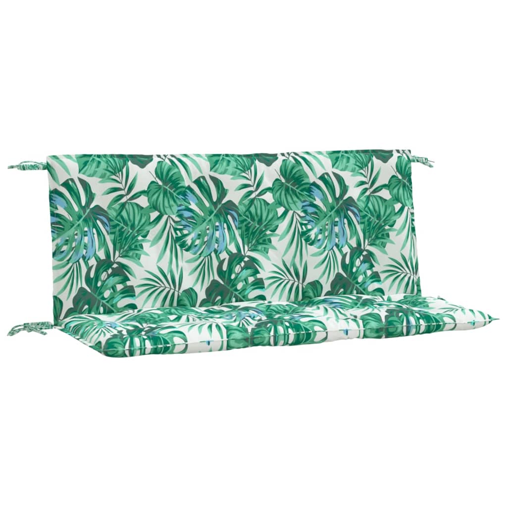 Garden Bench Cushions 2 pcs Leaf Pattern 120 x 50 x 7 cm Oxford Fabric
