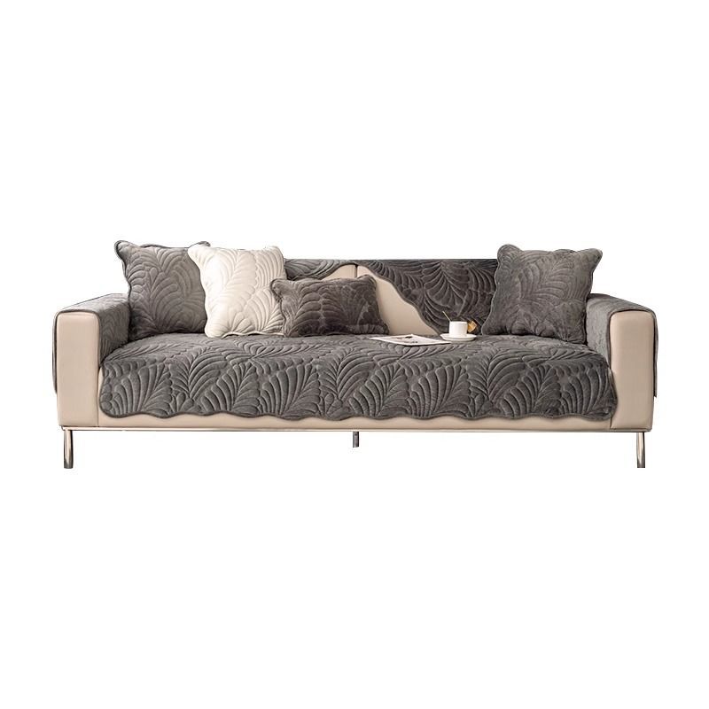 Plantain Leaf Chenille Sofa Cushion Four Seasons With Non-Slip Light Luxury Simple Living Room Seat Cushion Backrest Towel  Can Be Labeled