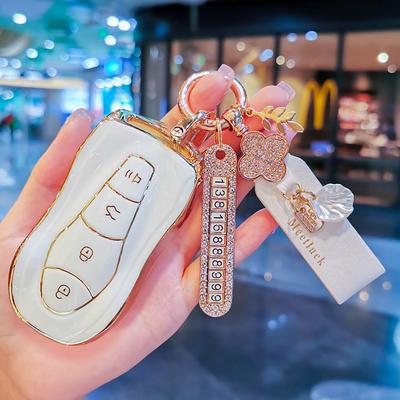 New TPU Car Remote Key Case Cover Protect Shell Bag For Geely Atlas Pro Tugella Boyue 2020 Azkarra FY11 Emgrand GS X6 SUV EC7