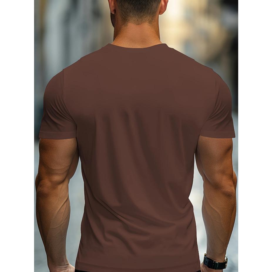 Tricou de umăr pentru bărbați la modă cu imprimeu caligrafic Paris