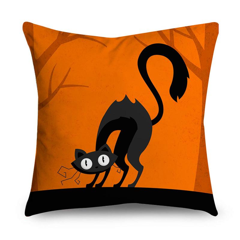 NIGHTWISH Halloween Pattern Pillowcase Holiday Design Home Decor Sofa Cushion Cover 40/45/50cm Happy Easter Day