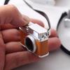 1:12 Dollhouse Mini Vintage Camera with Belt Model DIY Keychain Pendant for Children Adults DIY Handicraft Party Supply