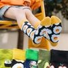 5 Pairs Graffiti Socks Women Cotton Cute Socks Food Animal Designs Omelette Burger Colorful Casual Funny Socks