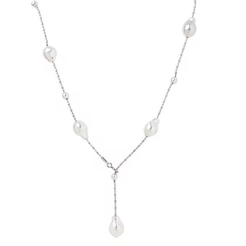 NK-239 Baroque 140cm Handmade Pearl Long Necklace Multi-Layer Women's Sweater Chain Jewelry