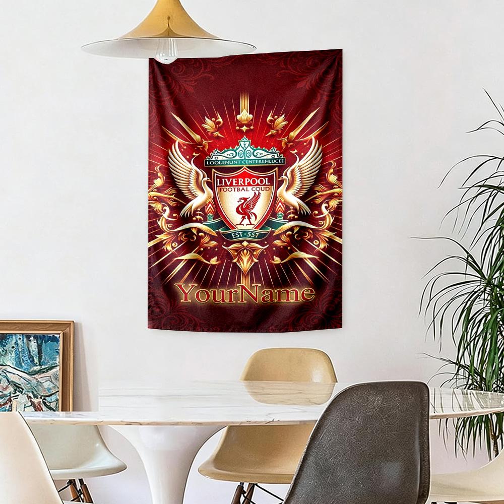 Liverpool Custom Your Name Wall Decor Tapestry Art For Pet Memorial Birthdaywedding Party Backdrop Family Gift
