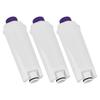 3-Piece DLSC002 ABS Water Filter for DeLonghi Coffee Makers, Replacement Filter Cores for Cafe Coffee Makers