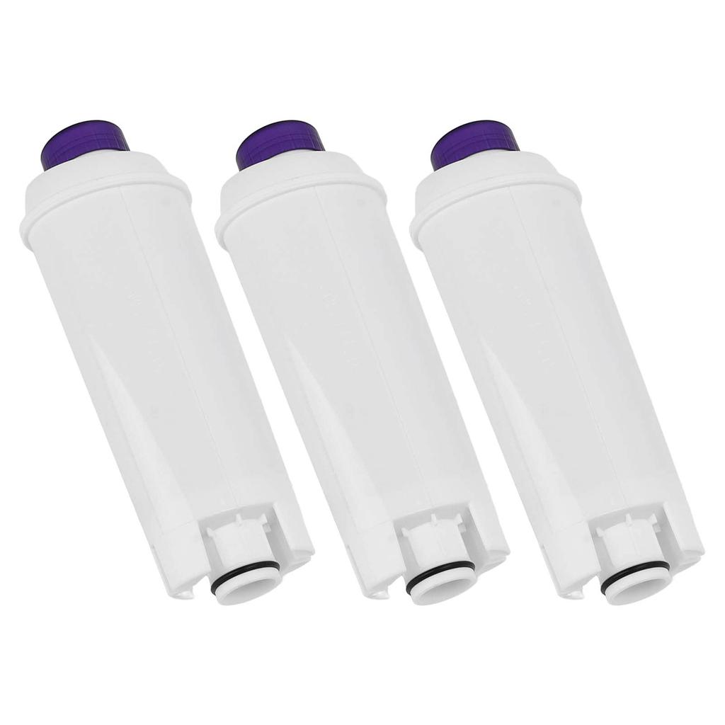 3-Piece DLSC002 ABS Water Filter for DeLonghi Coffee Makers, Replacement Filter Cores for Cafe Coffee Makers