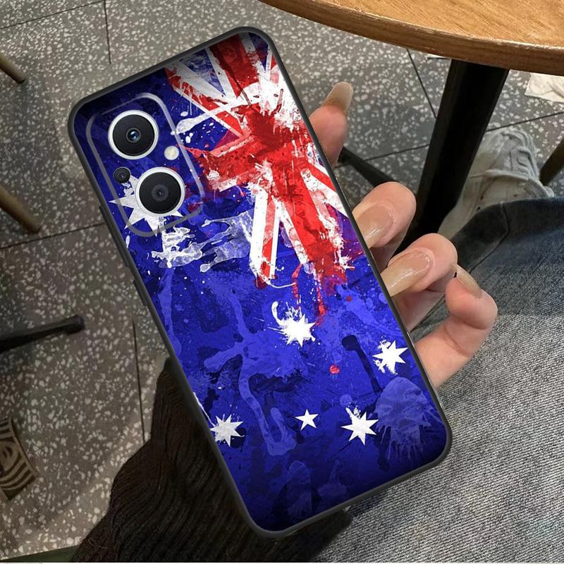 Australien Flagge Für OPPO Reno 14 13 12 11 10 Pro 8T 11F 12F 13F 14F 7 8 Lite OPPO Find X8 X6 X5 X9 Pro Hülle