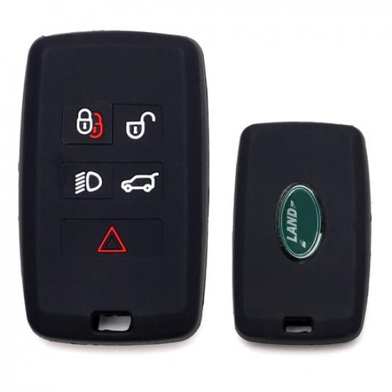 

Black Soft Silicone Key Fob Cover For Land Rover 18+ Range Rover/Sport, Defender
