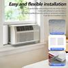 1 Conjunto Kit de Isolamento para Ar Condicionado de Janela Painéis de Vedação de Espuma para Ar Condicionado Bloqueia Vazamentos de Frio e Calor Tiras de Vedação para Ar Condicionado de Verão e Inverno