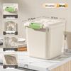 Wheeled Airtight 30-50 Jin Rice & Flour Storage Container - Insect & Moisture-Proof, Food Grade