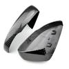 For VW Polo Mk5 6R 6C 2009-2017 Car Replacement Rearview Side Mirror Cover Wing Cap Exterior Door Case Trim Carbon Fiber Look