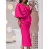 FairyShely Summer Bow Short Sleeve Plus Size Club Dress Women Solid Large Big Dresses Lady Slim Party Tight Curvy Dress