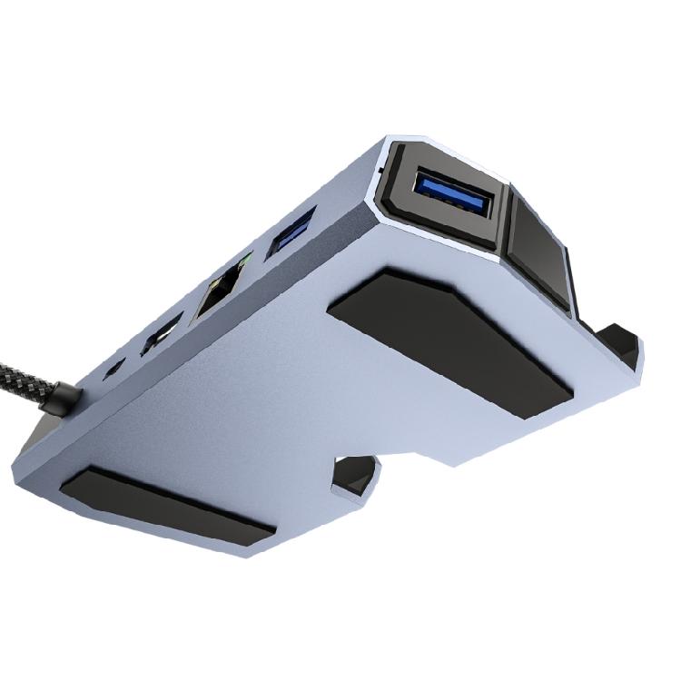 6 In 1 USB C Docking Station for SteamDeck and ROG Offering USB 4K HDMI2.0 and Fast Ethernet USB 3.0 Hubs