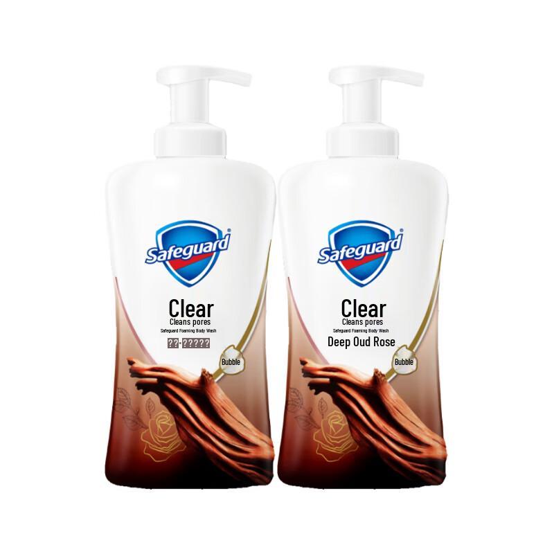 Safeguard Deep Blackwood Rose Bubble Shower Gel