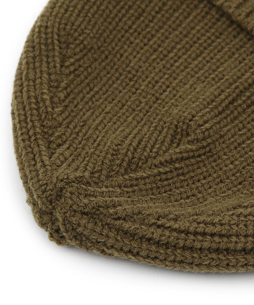 Eondeokeonteulol Winter Slim Fit Knit Thermal Logo Embroidered Unisex Solid Beanie Hat Beanie / Flex / Liquid / Khaki