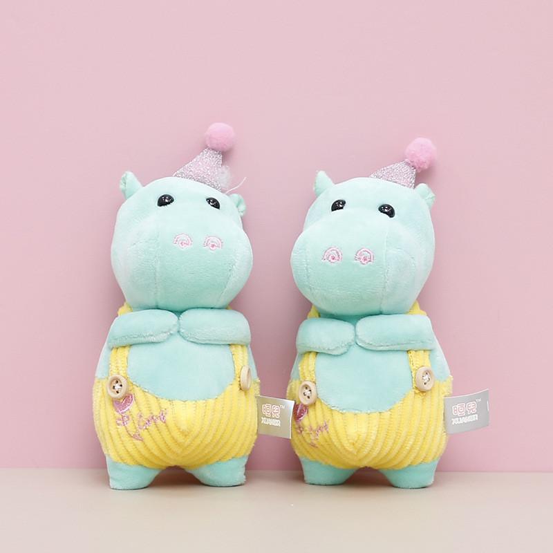 Dinosaur Keychain Cute Cartoon Girl Backpack Decoration Hanging Plush Dolls