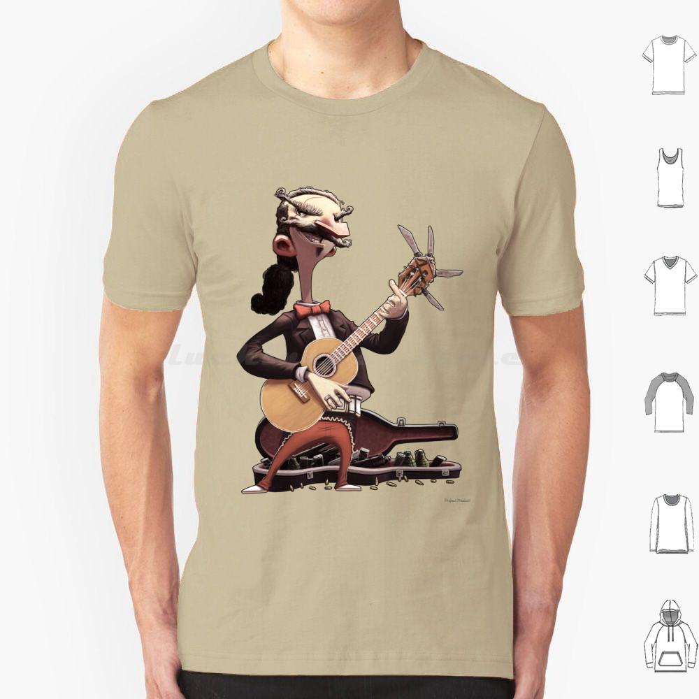 Elektrisch Esteban Lebende Ausgabe T-Shirt Baumwolle Männer Frauen DIY Druck Gitarre Mariachi Konzert Show Auftritt Bühne
