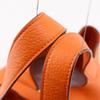 HERMES PicotinPM Handbag Orange Taurillon Clemence Women Used