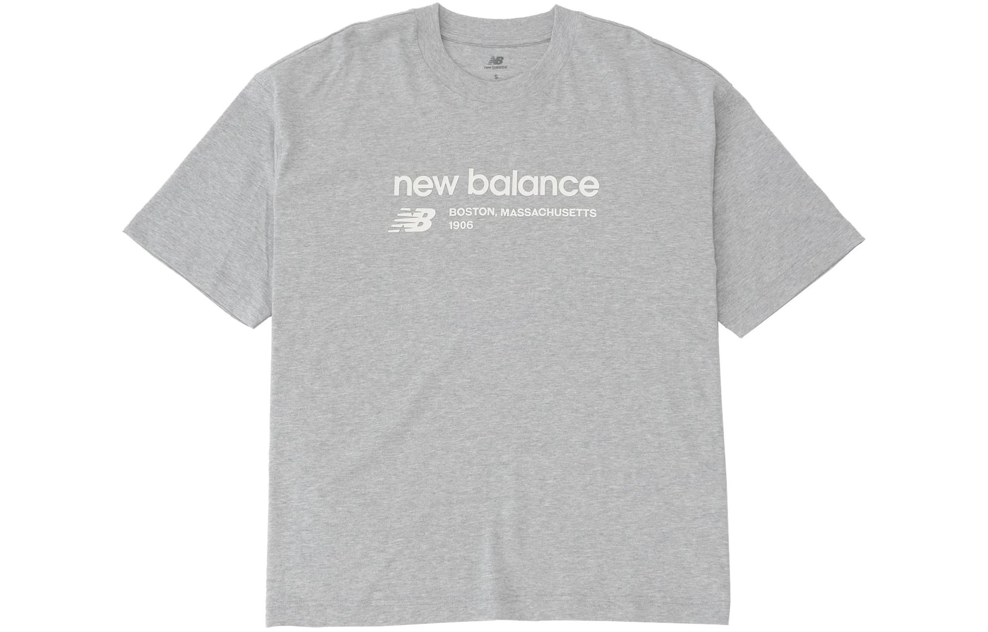 Женская футболка New Balance с приспущенным рукавом, серая WT33534-AG M