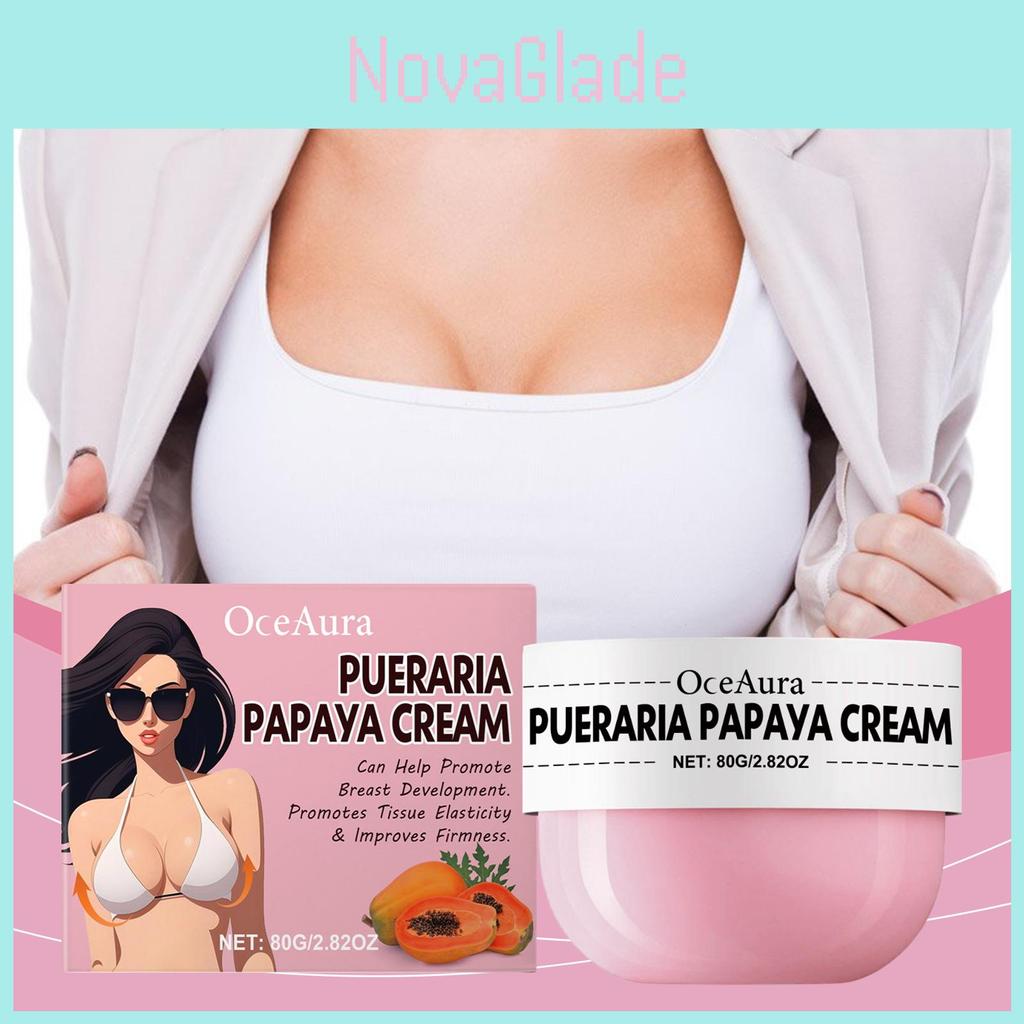 Oceaura Grape Root Papaya Breast Care Cream Luxurious Hydrating Firming Massage Lotion