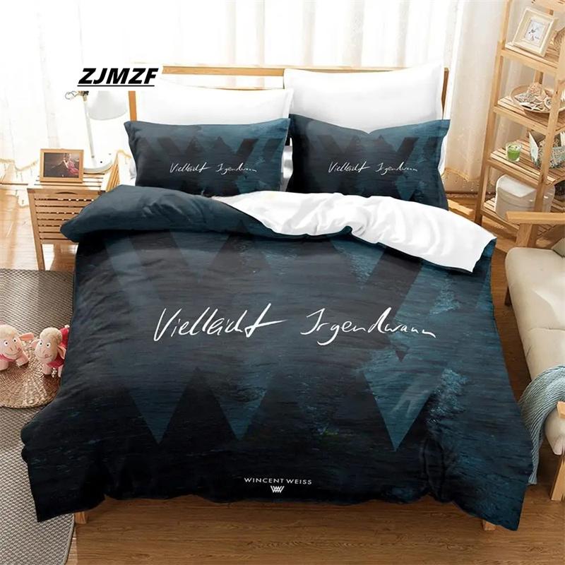 Set Biancheria da Letto Wincent Weiss Singolo Twin Matrimoniale Queen King Size Set Letto Adulto Bambino Camera da Letto Copripiumino Set Stampa 3D Anime Lenzuolo